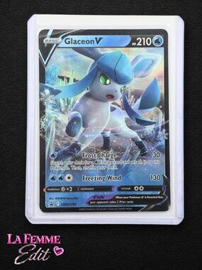 Pokemon Card Glaceon V SWSH196 Black Star Promo Holo Sword & Shield